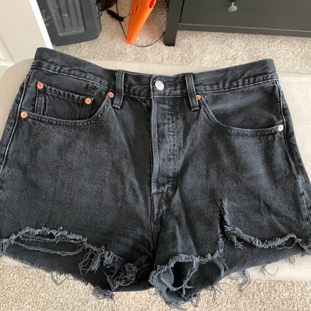 Levi’s Black Jean Shorts